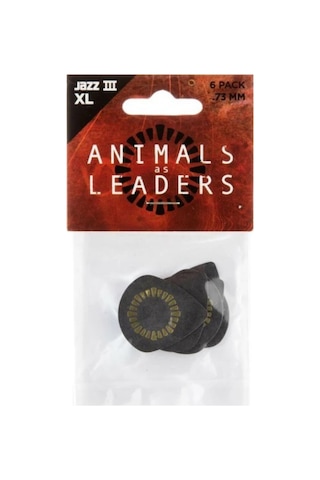 Jim Dunlop Aalp04 Tortex Jazz Iıı Xl 6'lı Paket Gitar Pena 0.73 Mm Animals Javier Reyes