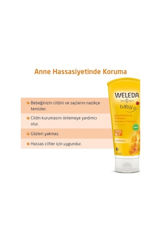 Weleda Calendula Organik Saç Ve Vücut Şampuanı 200 ML