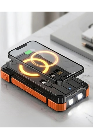 Mey Najmaddin 20000 Mah Powerbank Güneş Enerjili Kablosuz Şarj Hızlı Şarj Taşınabilir Batarya Kopya Najmaddin 24992435