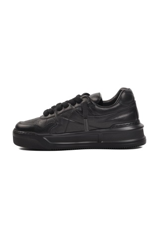 Ayakmod Premium 1306 Siyah Cilt Erkek Sneaker 001