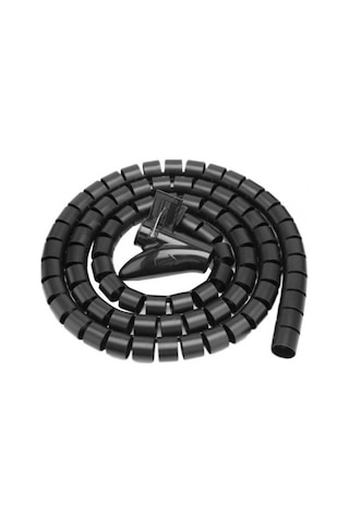 Kablo Düzenleyici Spiral Kablo Toplayıcı Çapı 20mm Siyah 1.5m