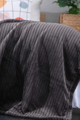 Aksu İpeksoft Fitilli Çift Kişilik Battaniye - Antrasit