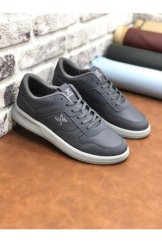 Luttoon Büyük Numara 45-46-47-48 Ortopedik Erkek Spor Ayakkabı Gri