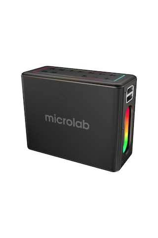 Mıcrolab M60 Vega, 100w, Taşınabilir, Bt/usb/aux/tf/type-c, Rgb Işıklı, 15000mah Batarya, 2adet Mikrofon, Karaoke/parti, Bluetooth Speaker,