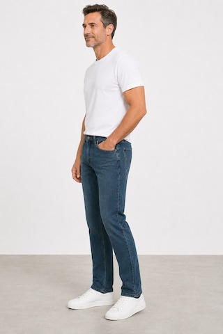 Bihan Store Erkek Slim Fit Esnek Denim Pantolon Dar Kesim Mc Clap 005-lacivert