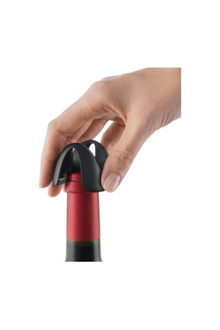 Vacu Vin Folyo Kesici Dört Bıçaklı Siyah - Siyah