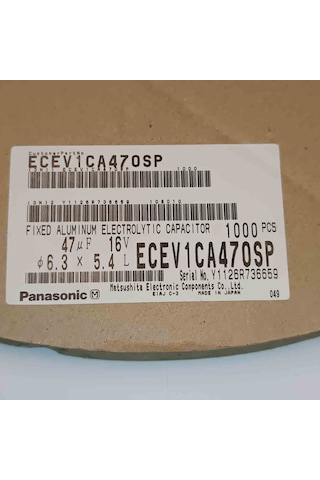 Ecev1ca470sp 47mf 16v 6.3x5.4 Smd Kondansatör 50 Adet