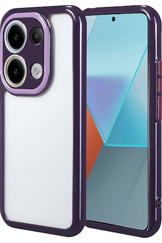 Ekılıf - Xiaomi Poco M6 Pro 4g Uyumlu Kılıf Kamera Korumalı Renkli Kenar Ve Çerçeve Tasarımlı Vitamin Kapak - Yeşil