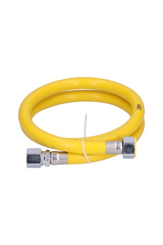 Hangfox 1m 304 Paslanmaz Çelik Gaz/şişe Gaz Borusu, Esnek Dalgalı Halka, Tek Parça Hidrolik Bağlantı, Ev Dekoru İçin, İç Dişli+takma Uç