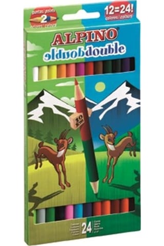 Alpino Çift Yönlü 24 Renk Kuru Boya Al-169-0879