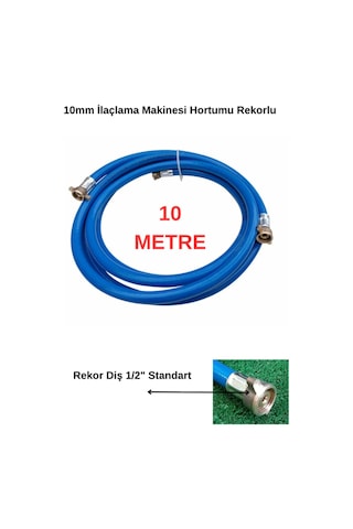 İlaçlama Hortumu 10 Metre - 10mm Hortum - 1/2" Rekorlu Şekilde Gelecektir Diğer