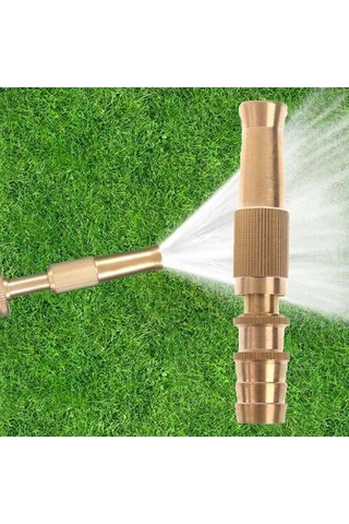 Besthome1 Pirinç Yüksek Basınçlı Hortum Nozulu - 5/8 Bağlantılı, Ayarlanabilir Püskürtme Modları, Güçlü Su Akışı, Uzun Ömür