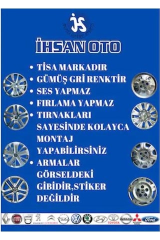 Toros 13" Jant Kapağı Takımı (4 Adet) 7700786879 Tisa R006