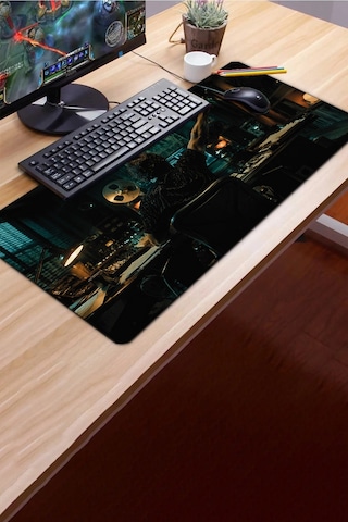Sonictouch Klavye Mousepad 40x90cm Dikişsiz Pürüzsüz Sıvı Geçirmez Kaymaz Taban Perde Arkası