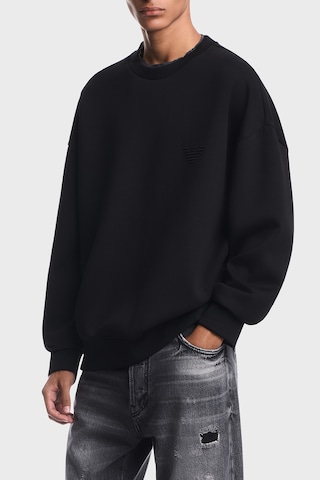 Emporio Armani Pamuklu Regular Fit Bisiklet Yaka Sweat Erkek Sweat Em006827 Af10013 Mc718 Siyah