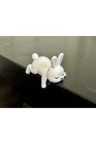 Sevimli Uyuyan Tavşan Özel Tasarım - Lazy Edge Beasts Figürü