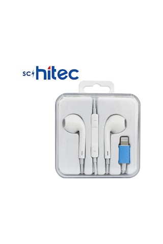 Schitec E11 Tak Çalıştır Lightning Kulak İçi Mikrofonlu Kablolu Kulaklık Beyaz Diğer