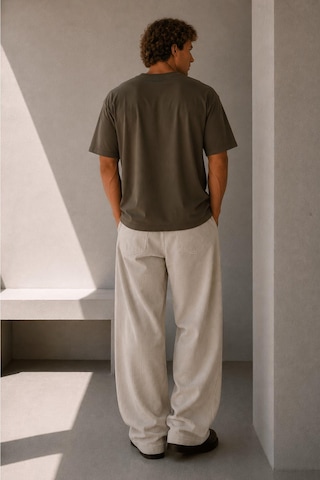 Alexandergardi Oversize Bisiklet Yaka T-shirt Haki