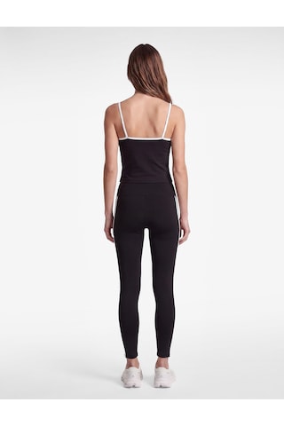 Koton Yüksek Bel Biyeli Slim Fit Spor Tayt Siyah 7wak40004nk