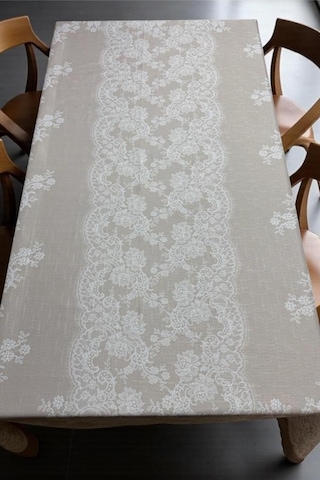 Zaraf Dertsiz Masa Örtüsü 150x150 Cm Kahve