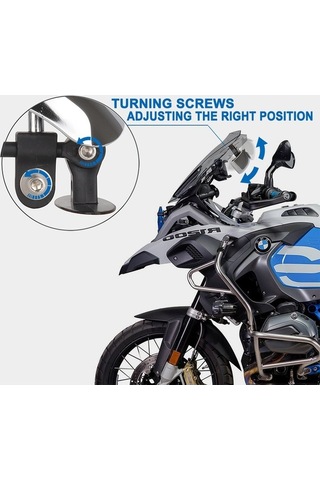 Pazly Motosiklet Dikiz Aynası 180 Derece Kör Nokta Aynası Geniş Açı Dikiz Aynası Bisiklet Scooter İçin, Optik Kör Nokta Aynası