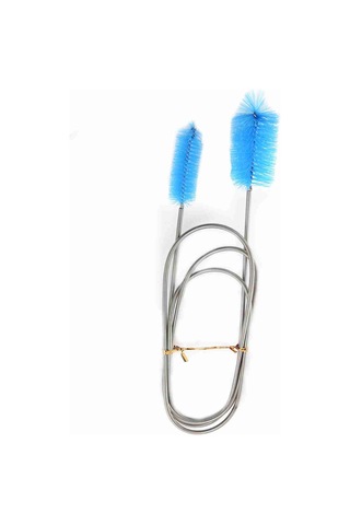 Ruicoo Stahlfeder Aquarium Boru Temizleme Fırçası - Çift Uçlu, 9-35mm Çapı, Su Pompa/filtre Temizliği Mavi