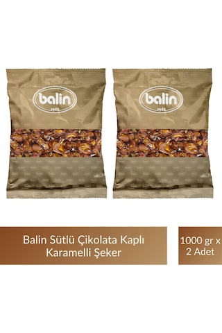Balin Karamel Sütlü Şeker 1000 Gr X 2 Adet