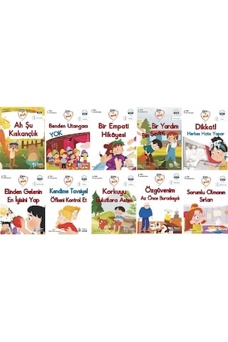 1. Sınıf Okuma Alışkanlığı Kazandıran Okumayı Sevdiren Renkli Resimli Hikayeler Seti 1 + Akıcı Okuma