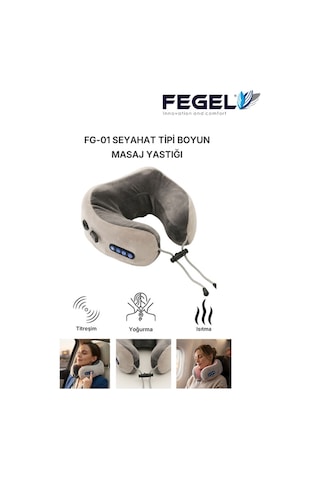 FG-01 Seyahat Tipi Masajlı Boyun Yastığı