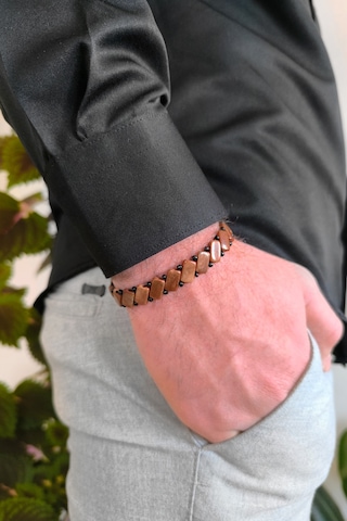 Erkek Kuka Bileklik Unisex Model Bileğe Göre Ayarlanabilir Bt006 Kahverengi