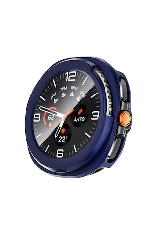 Galaxy Uyumlu Watch 8 Classic 46mm Sert Pc Kasa Ve Ekran Koruyucu Ardx Watch Gard 39 - Lacivert