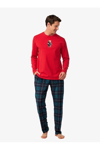 Blackspade Erkek Polar Pijama Takımı 40979 - Kırmızı