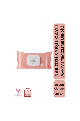 Byphasse Nar Ve Yeşil Çay Özlü Makyaj Temizleme Mendili Olgun Ciltler 40'lı