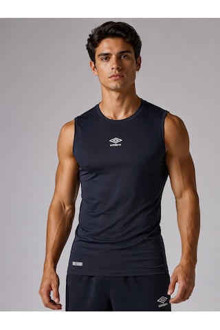 Umbro Dry Top Erkek Lacivert Spor Atlet Sıfır Kollu Tişört Tf0059