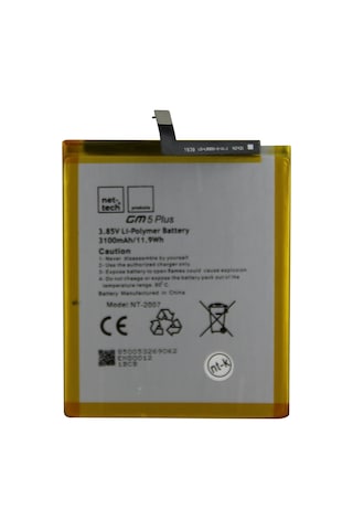 General Mobile Gm5 Plus için Nettech 3100 Mah Lityum-Lion Batarya
