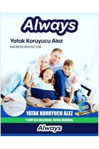 Always Puffix Alez Elastik Bantlı Yatak Koruyucu 160X200Cm Çift K