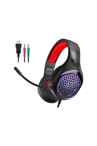 Xmowi R1 Mikrofonlu RGB Oyuncu Kulaklığı