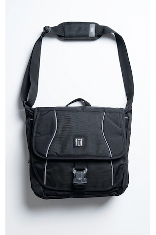 Ful - Noble Siyah Gündelik Spor Messenger Omuz Çantası