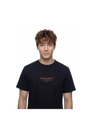 Erkek T-shirt Lf2042994 Siyah