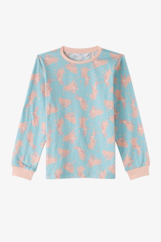Penti Kız Çocuk Mint Bunny Ride Pamuklu Uzun Kollu 2li Pijama Takımı
