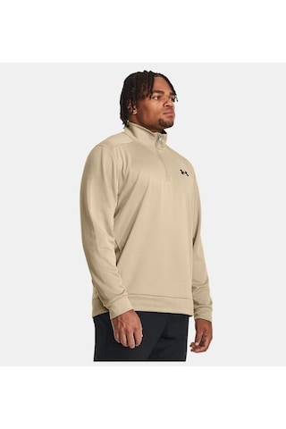 Under Armour Ua Armour Fleece 1/4 Zip Erkek Sweatshirt-30889 Açık Kahverengi