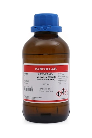 Metilen Klorür Diklorometan 99,9% Dichloromethane Gls 500 ML