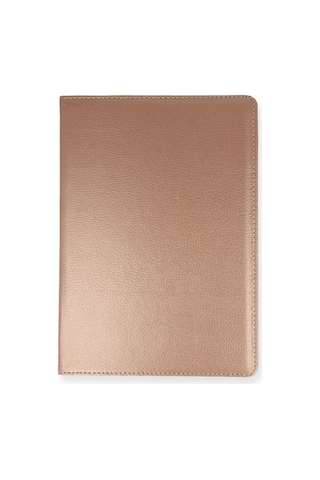 Newface Samsung Galaxy Uyumlu T500 Tab A7 10.4 Kılıf 360 Tablet Deri Kılıf - Rose Gold Arka Kapak