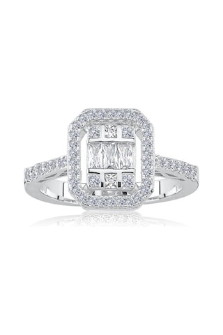 Effective Diamond Avangarde Baget Tektaş Gümüş Yüzük