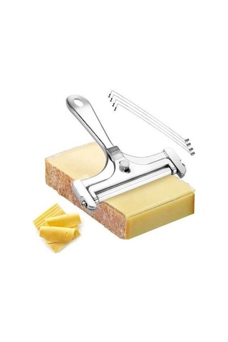 Besthome1 304 Çelik Teli Peynir Dilimleyici Seti - Alüminyum Gövde, 4 Yedek Tel Diğer