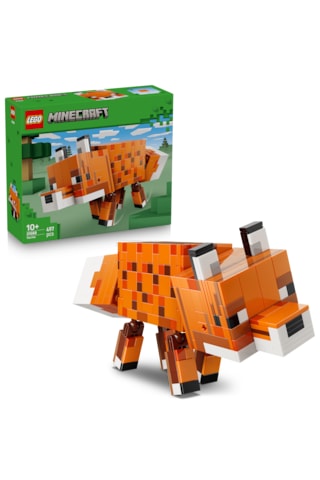 LEGO® Minecraft® Tilki 21588 - 10 Yaş Üzeri Çocuklar için Duruşu Ayarlanabilir Dekoratif Yaratıcı Oyuncak Yapım Seti (497 Parça)