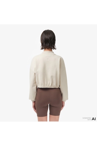 Unıted4 Regular Fit Kadın Krem Sweatshirt Lıv