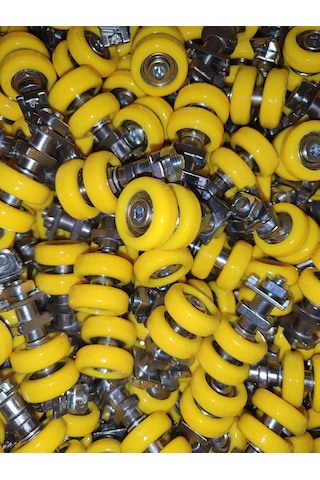 Cam Balkon Tekeri 3 Takım Sarı