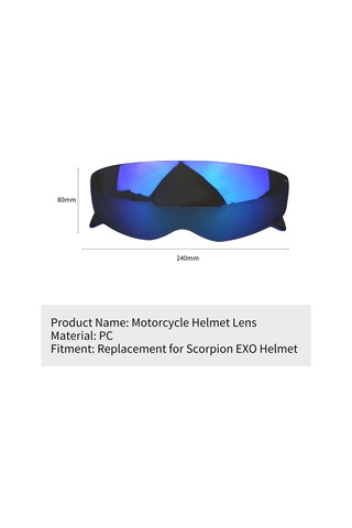 Neevoyu Scorpion Exo Kask İçin Değiştirme Lens - Uv Engelleme, Sis Önleme, Çizik Dayanıklı - Derin Çay Rengi, Güvenli Sürüş İçin
