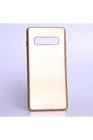 Galaxy S10 Plus Kılıf Zore Premier Silikon Kapak Gold